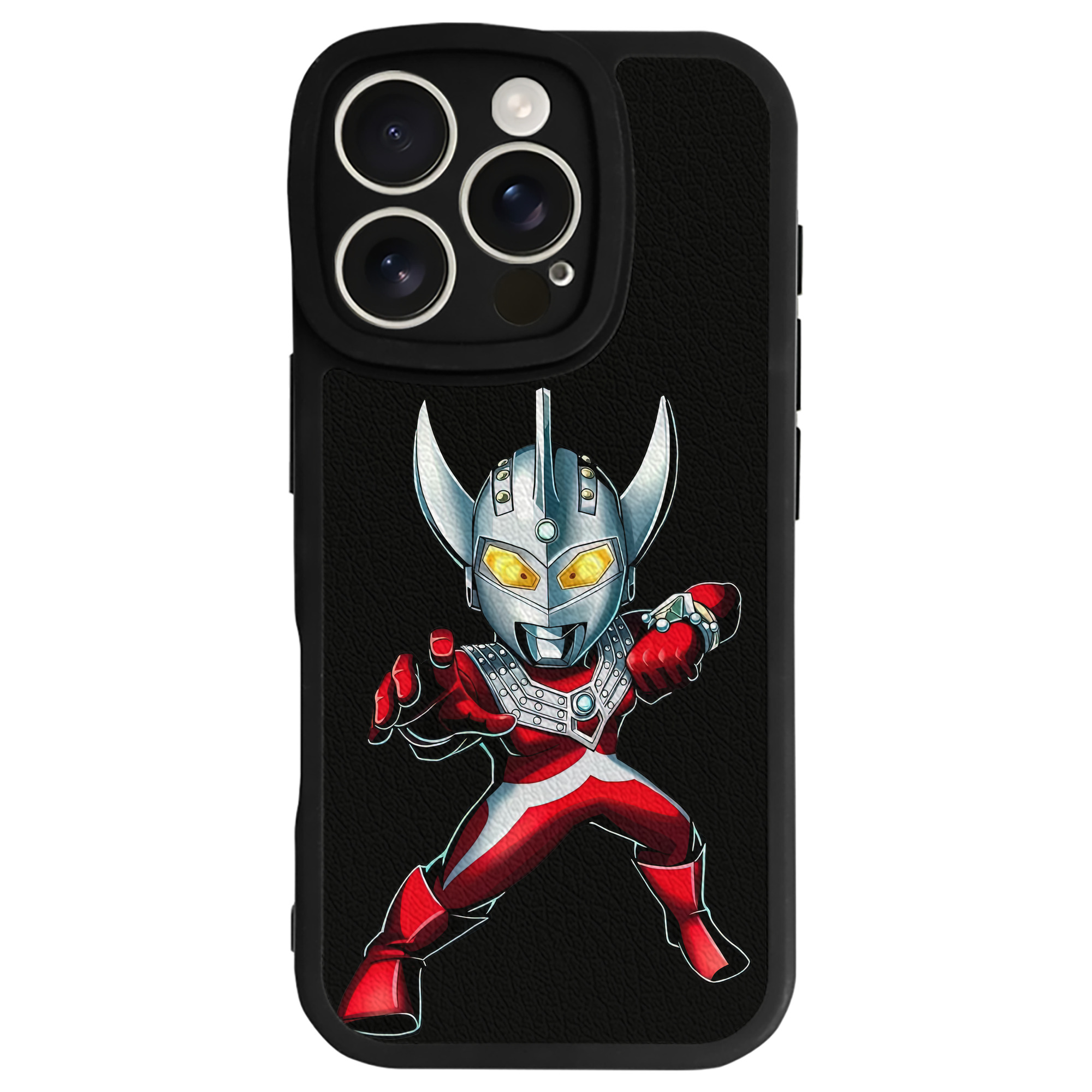 （画像用） ウルトラマン Ultraman 【iPhone 16シリーズ対応】シリコンスマホケース（レザー調） 材質：シリコン